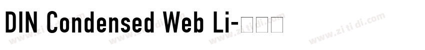 DIN Condensed Web Li字体转换